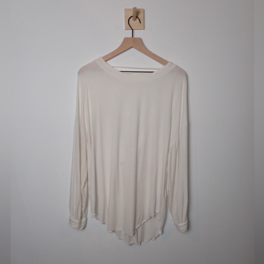 Free People Women's Shimmy Shake Oversized Ribbed Cut Out Tunic Top size M